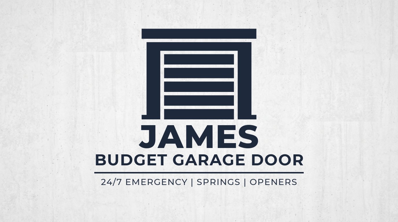 James Budget Garage Door Logo