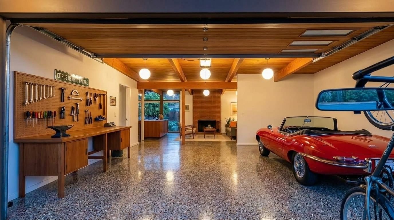 James Budget Garage Door Precision Mechanical Workshop in Bertram, TX